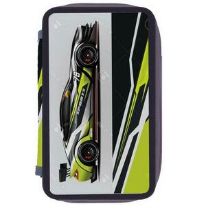 Penar neeachipat Herlitz 3 fermoare, dimensiune 20 x 6 x 13 cm, motiv Speed Car imagine