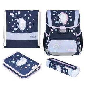 Ghiozdan echipat Herlitz Loop Plus, dimensiune 37 x 31 x 22 cm, motiv Unicorn Dreams imagine