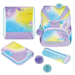 Ghiozdan echipat Herlitz UltraLight XL Plus, dimensiune 39 x 32 x 25 cm, motiv Little Monster imagine