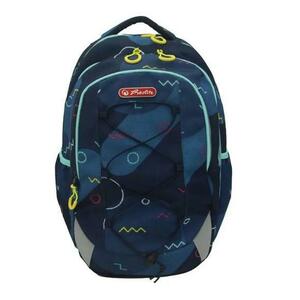 Rucsac Herlitz Strings Pro, dimensiune 43 x 29 x 22 cm, motiv Geometrics imagine