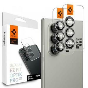 Folie de protectie Camera spate Spigen GlastR EZ FIT Pro HD pentru Samsung Galaxy Z Fold7 F966, Sticla Securizata, Set 2 bucati, Neagra imagine