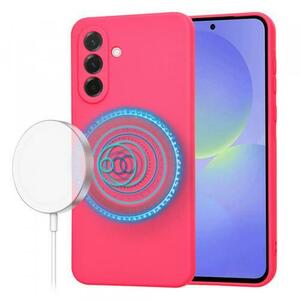 Husa MagSafe pentru Samsung Galaxy A36 A366, Techsuit, SoftFlex, Roz Inchis imagine