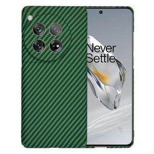 Husa pentru OnePlus 12, Techsuit, Carbonite FiberShell, Verde imagine