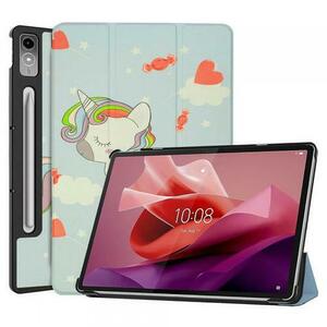 Husa Techsuit FoldPro Unicorn pentru Lenovo Tab P12 (Multicolor) imagine
