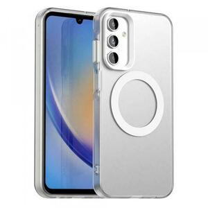 Husa MagSafe pentru Samsung Galaxy A15 5G A156 / A15 A155, Techsuit, CandyCase, Alba imagine