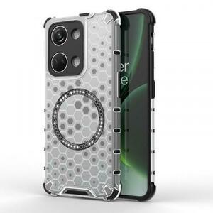 Husa MagSafe pentru OnePlus Nord 3, Techsuit, HoneyComb Shield, Alba imagine