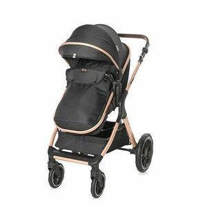 Carucior transformabil Lorelli Viola, cu adaptori cos auto, pana la 22 kg, Negru imagine