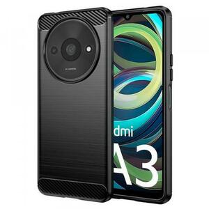 Husa pentru Xiaomi Redmi A3x / A3, Techsuit, Carbon, Neagra imagine