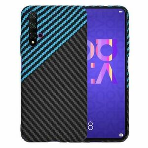 Husa pentru Huawei nova 5T / Honor 20, Techsuit, Carbonite FiberShell, Bleu imagine