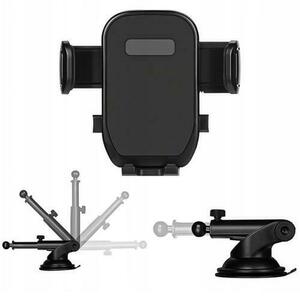 Suport Auto Prestico US190 cu prindere bord, rotire 360 grade, Negru imagine