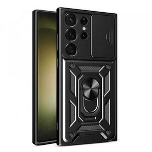 Husa pentru Samsung Galaxy S23 Ultra S918, Techsuit, CamShield, Neagra imagine