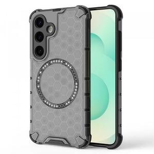 Husa MagSafe pentru Samsung Galaxy S25+ S936, Techsuit, HoneyComb Shield, Neagra imagine