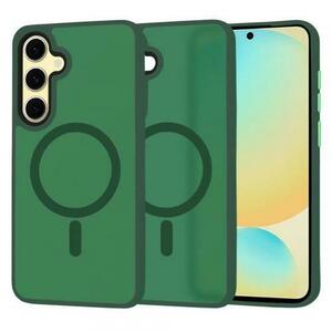 Husa MagSafe pentru Samsung Galaxy S24 FE S721, Techsuit, HaloFrost, Verde imagine