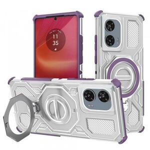 Husa pentru Motorola Edge 50 Fusion, Techsuit, Carbon Shield Pro, Mov imagine