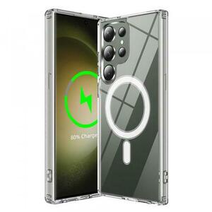 Husa MagSafe pentru Samsung Galaxy S23 Ultra S918, Techsuit, Pro, Transparenta imagine