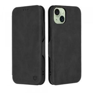 Husa pentru Apple iPhone 15 Plus, Techsuit, Safe Wallet Plus, Neagra imagine