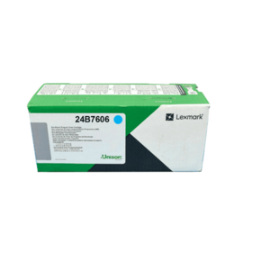 Toner Lexmark 24B7606, 12.000 pagini, Return Program (Cyan) imagine