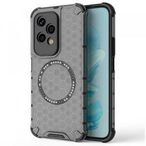 Husa MagSafe pentru Honor 200 Lite, Techsuit, HoneyComb Shield, Neagra imagine