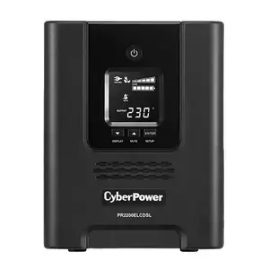 UPS CyberPower PR2200ELCDSL, Tower, 2200 VA, 1980 W, AVR, LCD Display, USB, Line Interactive imagine