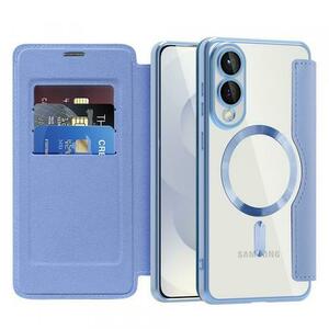 Husa MagSafe pentru Samsung Galaxy S25 Edge S937, Techsuit, SmartMag Book, Bleu imagine