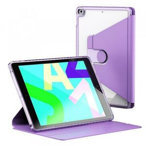 Husa pentru Apple iPad 10.2 (2021) / 10.2 (2020) / 10.2 (2019) Techsuit Crystal Vision (Transparent/Mov) imagine