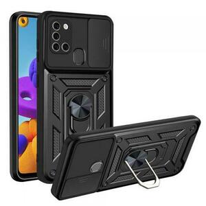 Husa pentru Samsung Galaxy A21s A217, Techsuit, CamShield, Neagra imagine