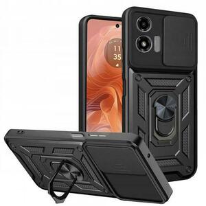 Husa pentru Motorola Moto G04s / E14 / G04 / G24, Techsuit, CamShield, Neagra imagine