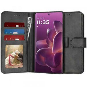 Husa Techsuit Diary Book pentru Motorola Edge 60 Pro, Neagra imagine