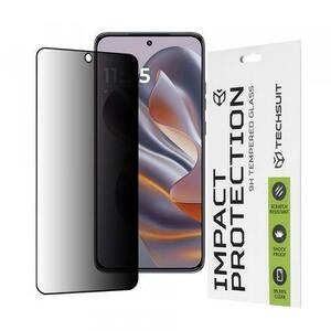 Folie de protectie Ecran Privacy Techsuit pentru Motorola Edge 50 Neo, Sticla securizata, Full Glue, 111D imagine