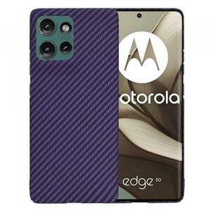 Husa Techsuit Carbonite FiberShell pentru Motorola Edge 50, Mov imagine