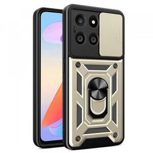 Husa pentru Honor X6a, Techsuit, CamShield, Aurie imagine