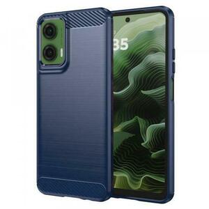 Husa pentru Motorola Moto G35, Techsuit, Carbon, Albastra imagine