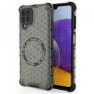 Husa MagSafe pentru Samsung Galaxy A22 5G A226, Techsuit, HoneyComb Shield, Neagra imagine