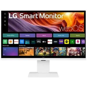 Monitor IPS LED LG 32inch 32U850SA-W, UHD (3840 x 2160), HDMI, Pivot (Alb) imagine