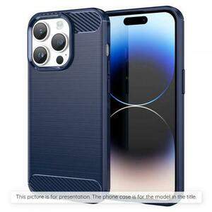 Husa Techsuit Carbon pentru Apple iPhone 17 Pro Max, Albastru imagine