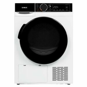 Uscator de rufe Samus SADP-835, Pompa de caldura, 8 kg, 15 programe, Clasa D, Igienizare UV (Alb) imagine