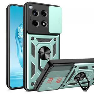 Husa pentru OnePlus 12R, Techsuit, CamShield, Verde imagine