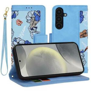 Husa pentru Samsung Galaxy S24 S921, Techsuit, FlipCraft, Bleu imagine