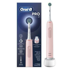 Periuta de dinti electrica Oral-B Pro Series 3, 8800 oscilatii/min, 3 programe, 1 capat inclus (Roz/Alb) imagine