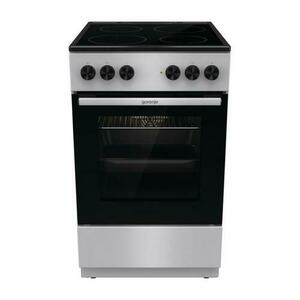 Aragaz Gorenje GEC5A61SG, Electric, Plita vitroceramica, Cuptor electric multifunctional, FastPreheat, AirFry, Functie Pizza, Dezghetare, Iluminare (Inox) imagine