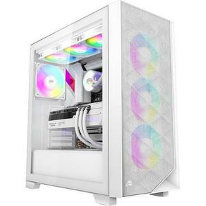 Carcasa PCCooler C3D510 ARGB, Middle Tower, Tempered glass, Alb imagine