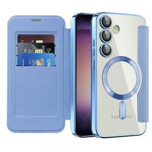 Husa MagSafe pentru Samsung Galaxy S23+ S916 Techsuit SmartMag Book (Albastru) imagine
