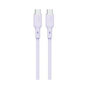 Cablu alimentare si date Aukey LLTSN1049571, USB Type-C (T) la USB Type-C (T), 1.8m, 480 Mbps, 100W, silicon (Mov) imagine