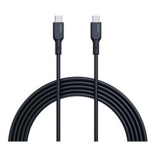 Cablu alimentare si date Aukey LLTSN1040023, USB Type-C (T) la USB Type-C (T), 1.8m, 480 Mbps, 100W, silicon (Negru) imagine