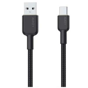 Cablu alimentare si date Aukey LLTSN1041439, USB Type-A (T) la USB Type-C (T), 1.8m, 480 Mbps, 60W, nylon (negru) imagine