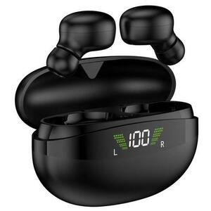 Casti True Wireless Akai BTE-J350, Bluetooth, Microfon (Negru) imagine