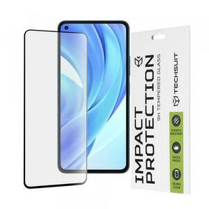 Folie de protectie Ecran Techsuit pentru Xiaomi 11 Lite 5G NE / Mi 11 Lite 5G / 11 Lite, Sticla securizata, Full Glue, 111D (Transparent/Negru) imagine