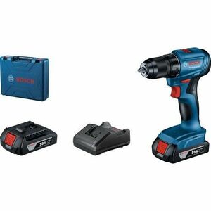 Masina de gaurit si insurubat pe acumulator Bosch Professional GSR 185-LI, 18 V, 1900 rpm, 21/50 Nm, 20+1 trepte torsiune, 35 mm diametru maxim gaurire, valiza profesionala, 2 acumulator 2 Ah, incarcator imagine