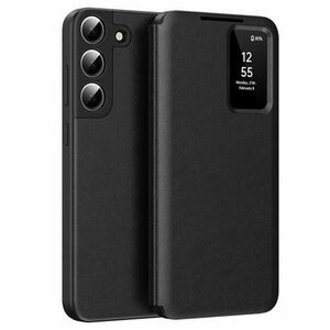 Husa pentru Samsung Galaxy S22 5G S901, Techsuit, SmartView, Neagra imagine