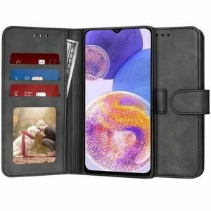 Husa pentru Samsung Galaxy A23 5G A236 / A23 A235, Techsuit, Diary Book, Neagra imagine
